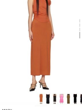 Miaou Rust Maxi Skirt